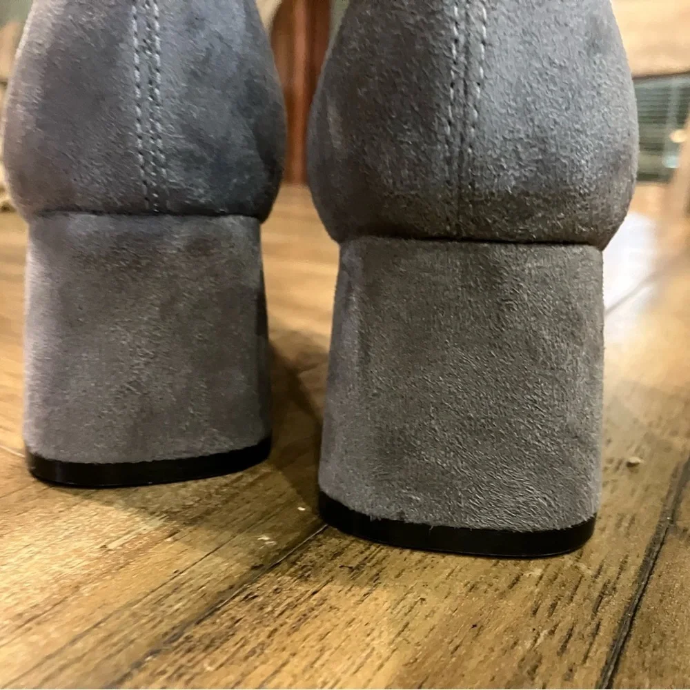 Marc Fisher LTD Arrine Over-the-Knee Faux Suede Boots, color gray, size 5